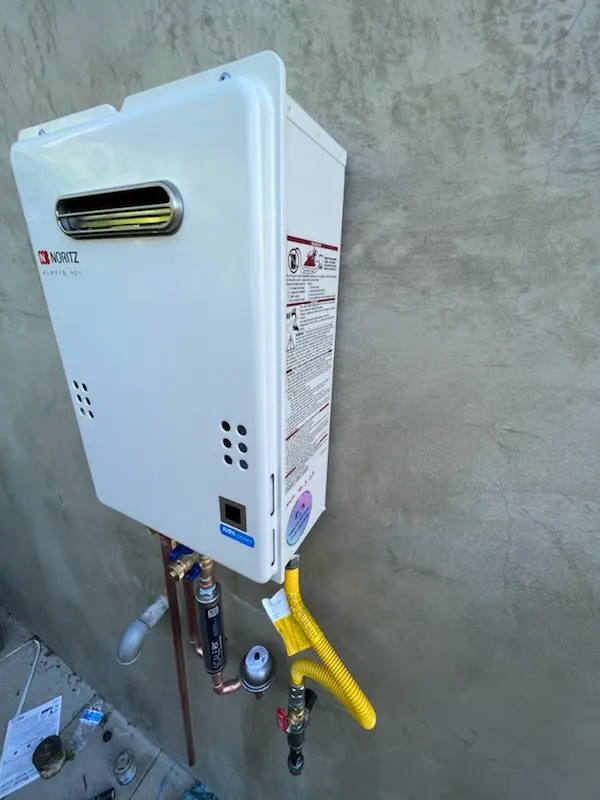 Tankless water heater installation for Quail Lake homes